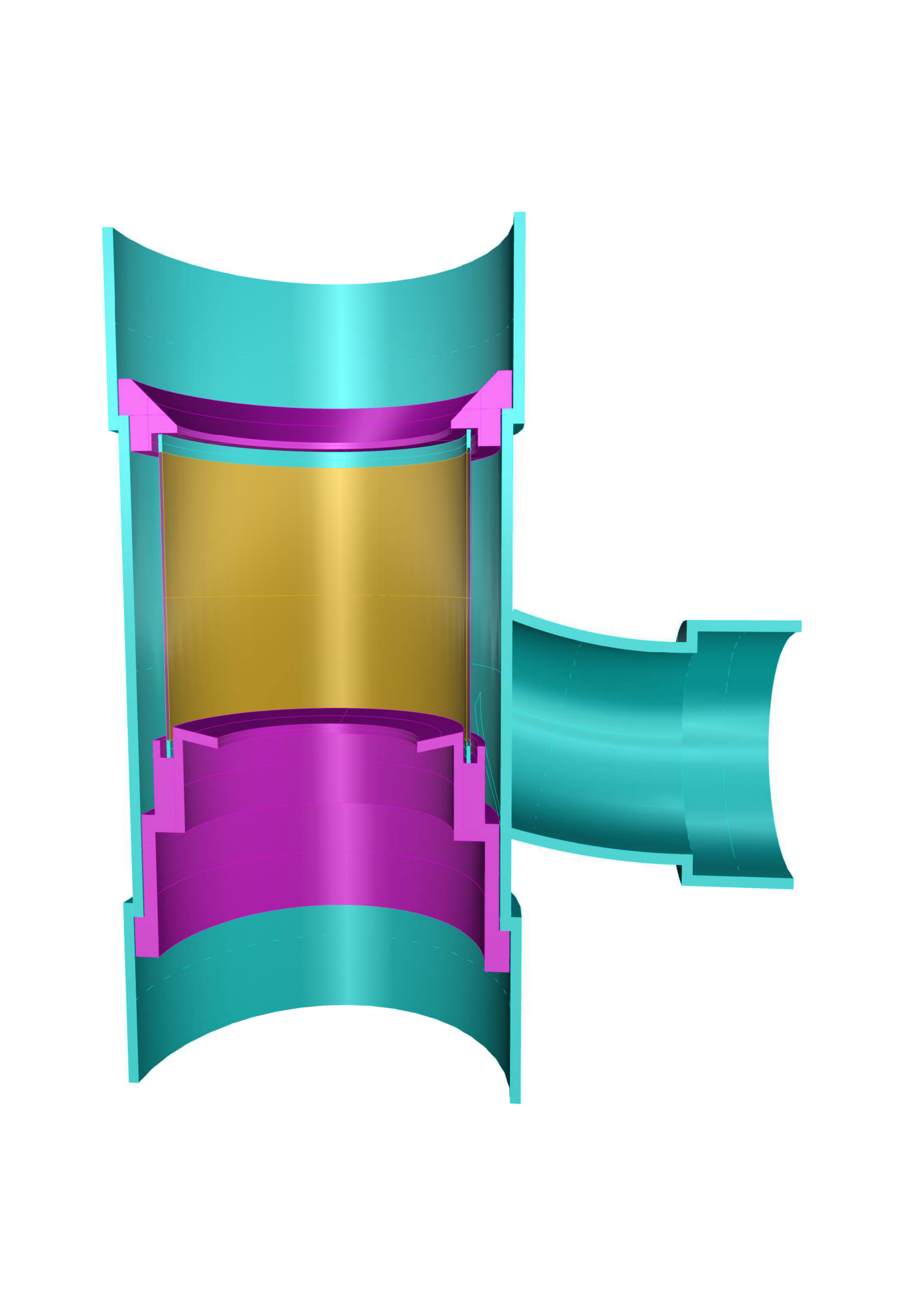 Internal cutaway 3D render